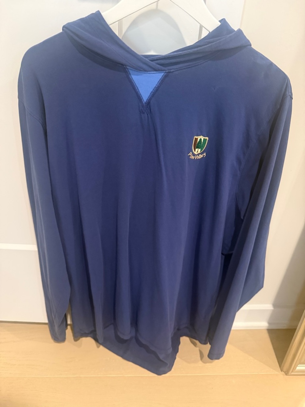 Pine Valley. Men's Navy Blue Hoodie. B.Draddy. -brand new without tags